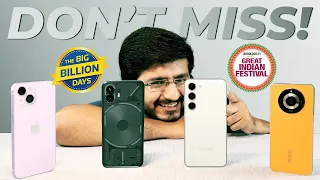 Best Smartphones Deals Right now in Flipkart Big Billion and Amazon Great Indian Sale 2023!