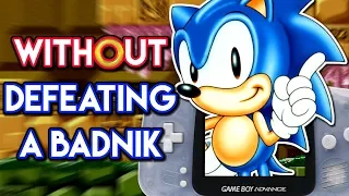 Can You Beat Sonic the Hedgehog Genesis (GBA) WITHOUT Defeating A Badnik?!