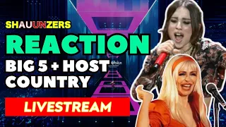 LIVE REACTION BIG 5 + HOST COUNTRY | Eurovision Song Contest 2024 | SHAUUNZERS