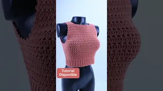 Top Básico a tú  Medida💜 #crochet #crochettop #crochettutorial