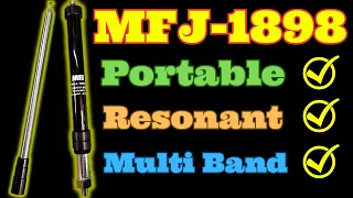 MFJ-1898 Portable Collapsible HF+6-Meter Antenna