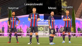 FIFA 23 VOLTA - Messi Ronaldo Neymar Lewandowski vs Real Madrid - VOLTA 4v4