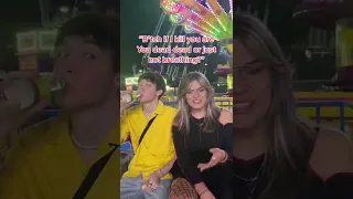 #pov : a girl tries to flirt with you in front of your gf at the fair