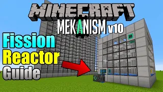 How to Build Fission Reactor in Mekanism v10 | Modded Minecraft Guide