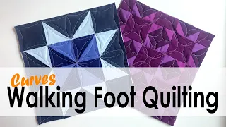 Walking Foot Quilting - Curved Designs with On Williams Street