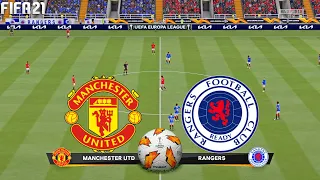 FIFA 21 | Manchester United vs Rangers - UEL UEFA Europa League - Full Gameplay