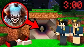 NIE ZAGLĄDAJ DO TEGO TUNELU O 3:00! SPOTKASZ KLAUNA W MINECRAFT!