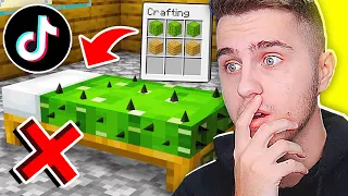 Testez TIK TOK-uri *ILEGALE* in MINECRAFT !