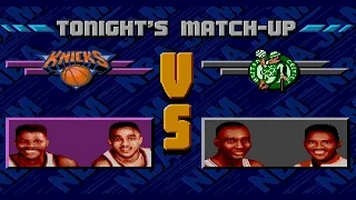 NBA Jam SEGA CD Playthrough - New York Knicks vs Boston Celtics