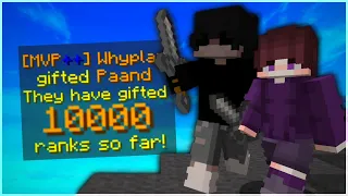 The First Hypixel Player to Hit 10000 Ranks Gifted