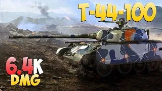 T-44-100 - 9 Kills 6.4K DMG - Lucky day! - World Of Tanks