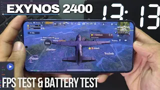 Samsung Galaxy S24 Plus PUBG Test | FPS & Battery Drain test 15 Minutes