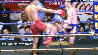 Muay Thai Fight - Pakorn vs Auisiewpor, Rajadamnern Stadium Bangkok - 8th January 2015
