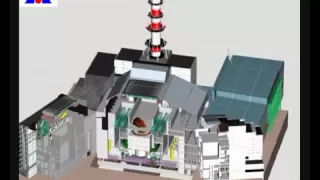 Авария реактора на Чернобыльской АЭС 3Д анимация