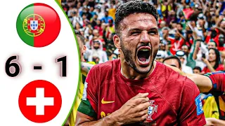 Portugal vs Switzerland 6-1 Extended Highlights Goals HD 7/12/22