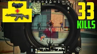 M762 + 6x SCOPE MADNESS!! | 33 KILLS SOLO VS SQUAD | PUBG Mobile