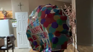 Balloon Floating Perfectly Still In Mid Air