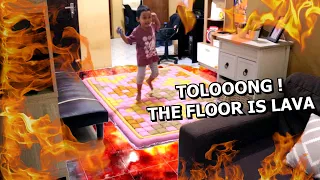 Floor Is Lava Challenge ! Quality Time Seru Bareng Keluarga