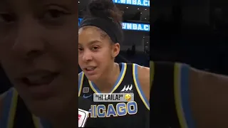 Candace Parker shouts out her daughter " Laila " after getting first round win versus Dallas Wings ~