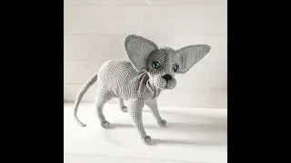 Sphynx cat amigurumi video overview