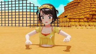 [Alternative outfit 2] Subaru in the sinking sand of Shifting Sand Land (MMD Quicksand Animation)