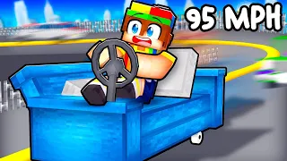 I Turned my COUCH into a Race Car in Minecraft!