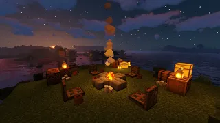 Minecraft -  under the stars with music