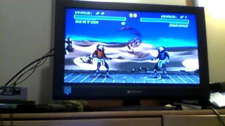 UMK3 SNES Cyrax & Sektor VS Sub-Zero (unmasked) & Smoke (2-on-2)