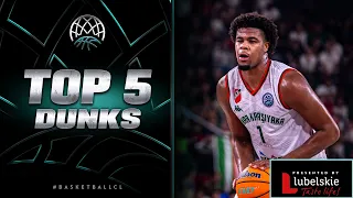 Top 5 Dunks of January | Basketball Champions League 2023-24