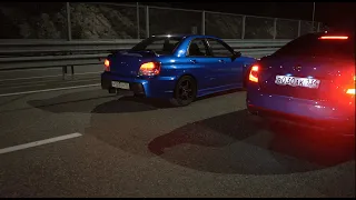 Самая быстрая шкода России 500hp vs Subaru Impreza WRX STI Геленджик