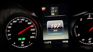 Mercedes C220d W205 2014 acceleration 0-200km/h