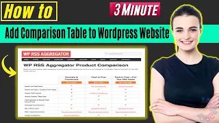 How to add comparison table to wordpress website 2023