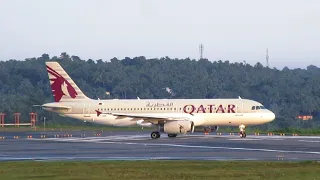 Qatar Airways [Airbus A320-232] Takeoff From Calicut International Airport