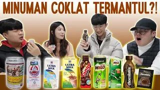 ORANG KOREA REVIEW MINUMAN RASA COKLAT PRODUK INDONESIA 인도네시아 브랜드별 초코우유 비교 리뷰