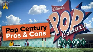 Disney's Pop Century Resort tour (rooms, pools, dining)