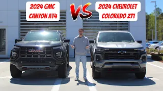 2024 GMC Canyon AT4 VS 2024 Chevy Colorado Z71 - Which Midsize Truck Is The Better Deal?