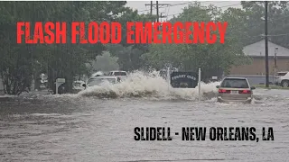 Flash Flood Emergency - New Orleans Area Slammed by Significant Flood [4K]