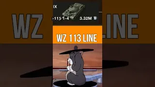 WZ 113 LINE in 52 SECONDS World of Tanks Blitz  #wotblitz #worldoftanksblitz #shorts #wotb