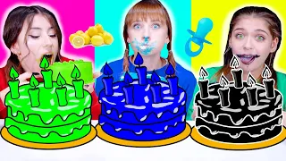 ASMR One Color Cake Challenge | Cake OR Food | Mukbang By LiLiBu