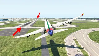 B747 Pilot Makes A Big Mistake During Landing | X-Plane 11