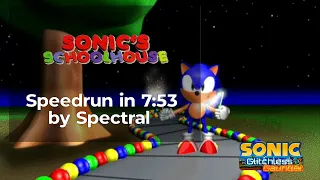 Sonic's Schoolhouse by Spectral in 7:53 - Sonic and the Glitchless Gauntlet