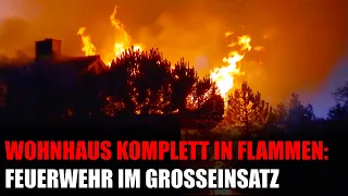 Wohnhaus steht lichterloh in Flammen: Feuerwehr Eitorf im Großeinsatz | 08.05.2024