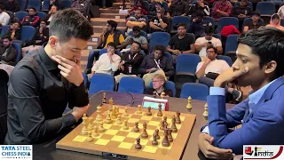 Praggnanandhaa outplays World Rapid Chess Champion Nodirbek Abdusattorov | Tata Steel Chess India