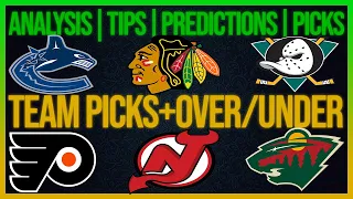 FREE NHL 10/15/21 Picks and Predictions Today Over/Under NHL Betting Tips and Analysis