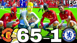 FIFA 25 | SPIDERMAN, SIMPSONS, BATMAN, MESSI, RONALDO AND ALLSTARS PLAYING TOGETHER | UNTD 65 - 1 CH