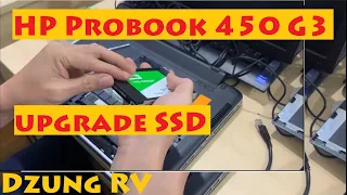 HP Probook 450 G3 Upgrade SSD Hard Drive and Setup Windows 10