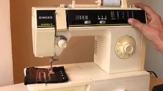 Швейная машина SINGER Samba 4 test кожа