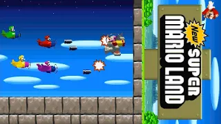 New Super Mario Land (SNES Homebrew) 4-Player Online Co-Op: World 4 + Ending