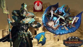 THE BLUE SCRIBES vs. SETTRA, KING OF KINGS - Tzeentch vs. Tomb Kings - Total War Warhammer 3