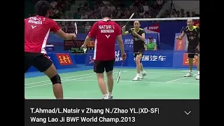 Tantowi AHMAD/Liliyana NATSIR Hajar ZHANG Nan/ZHAO Yunlei!! Wang Lao Ji BWF World Championships 2013